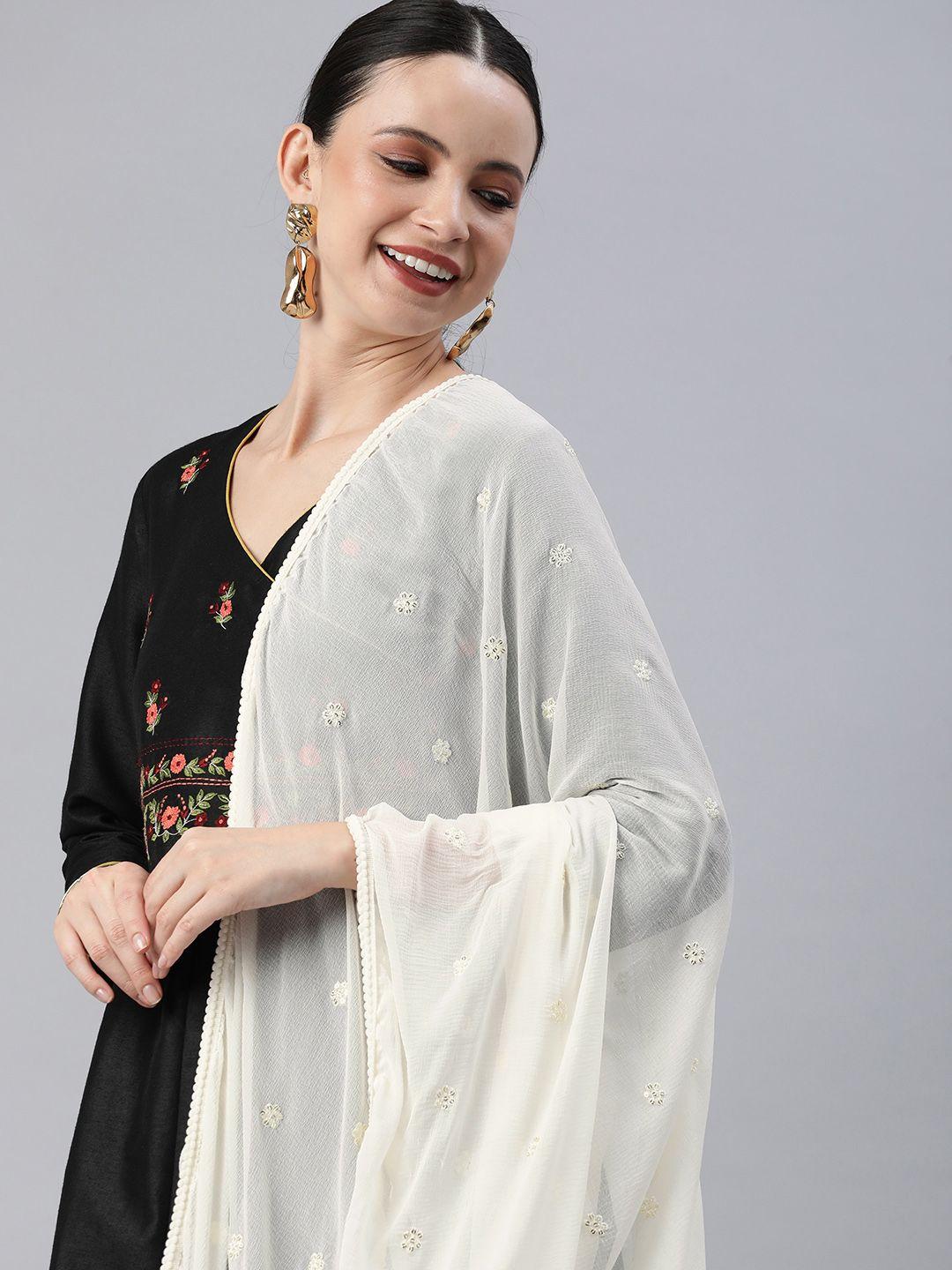 rani saahiba embroidered sequinned dupatta