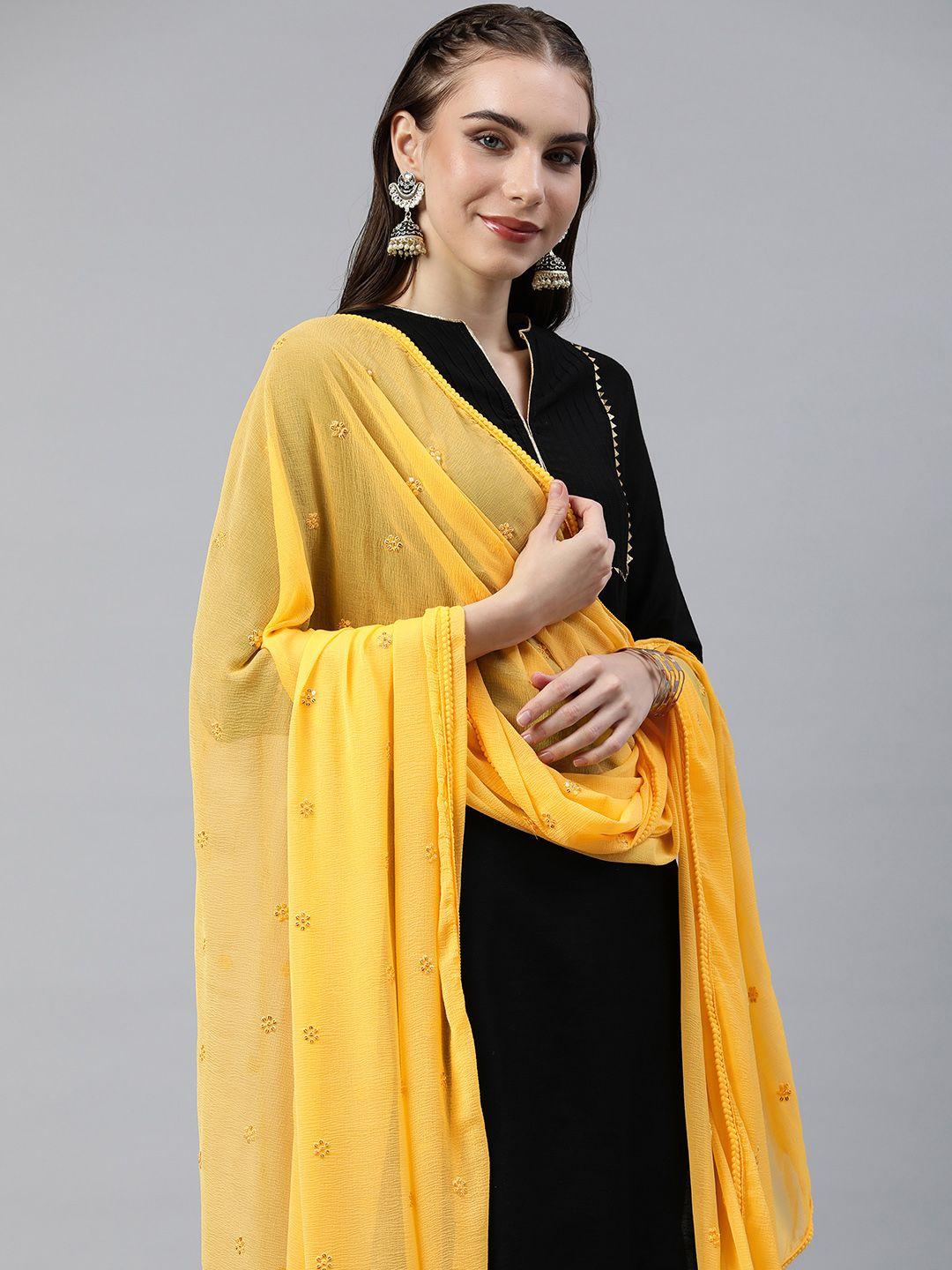 rani saahiba embroidered sequinned dupatta