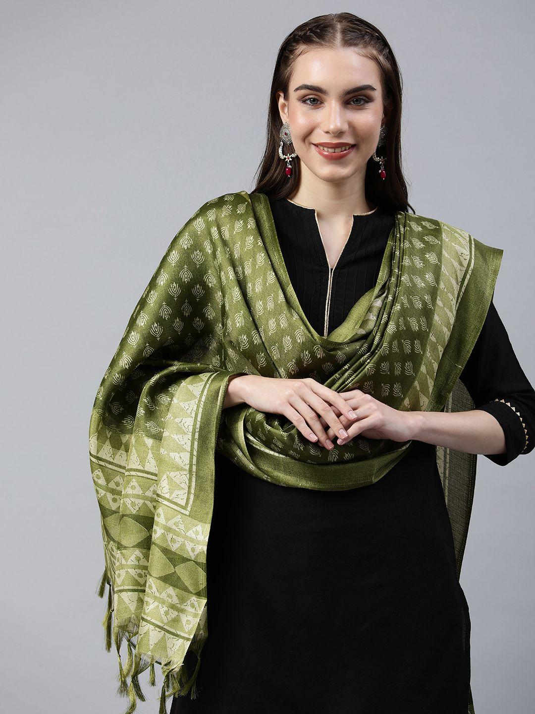 rani saahiba ethnic motifs printed block print dupatta