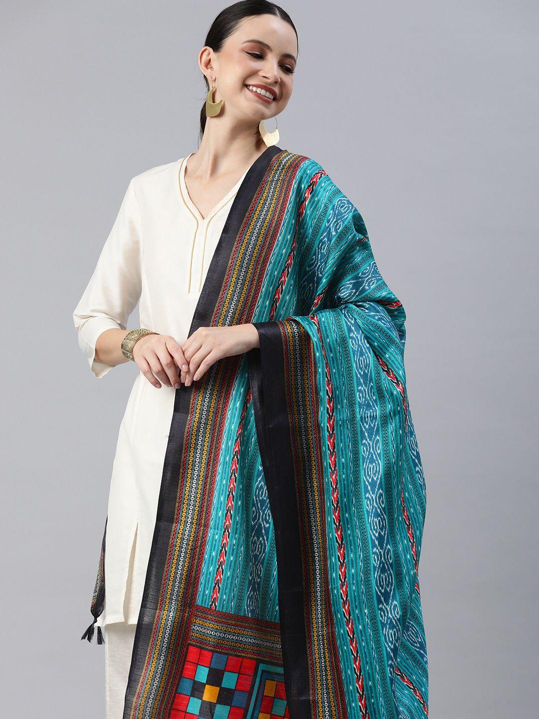 rani saahiba ethnic motifs printed ikat dupatta