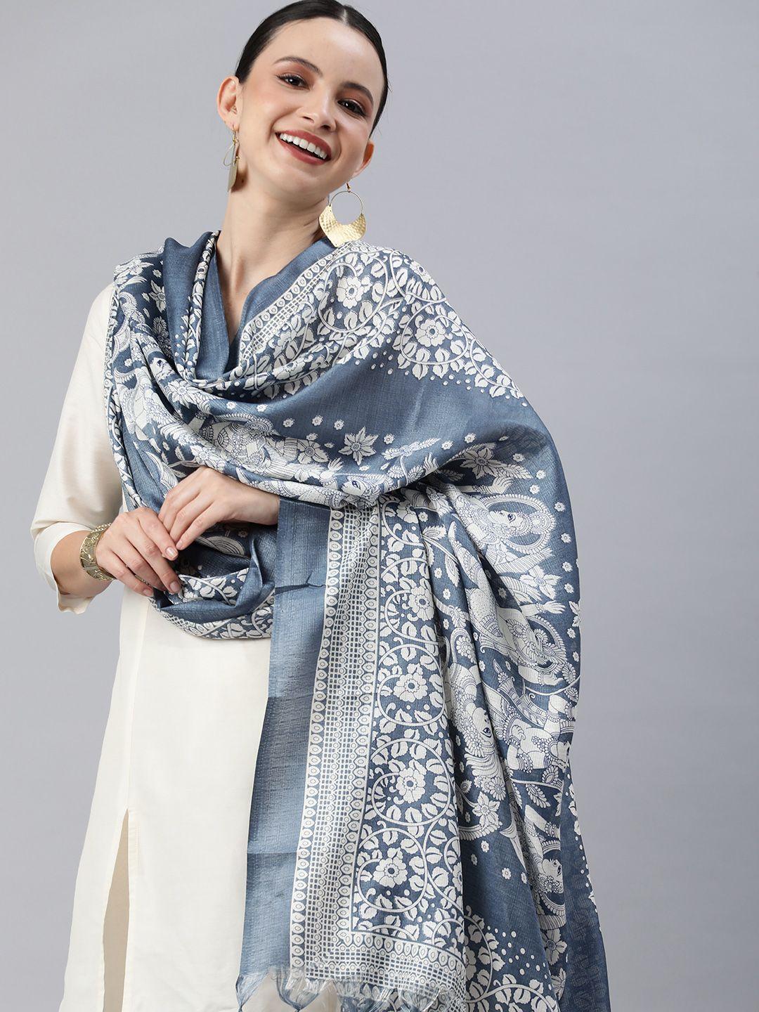 rani saahiba ethnic motifs printed kalamkari dupatta