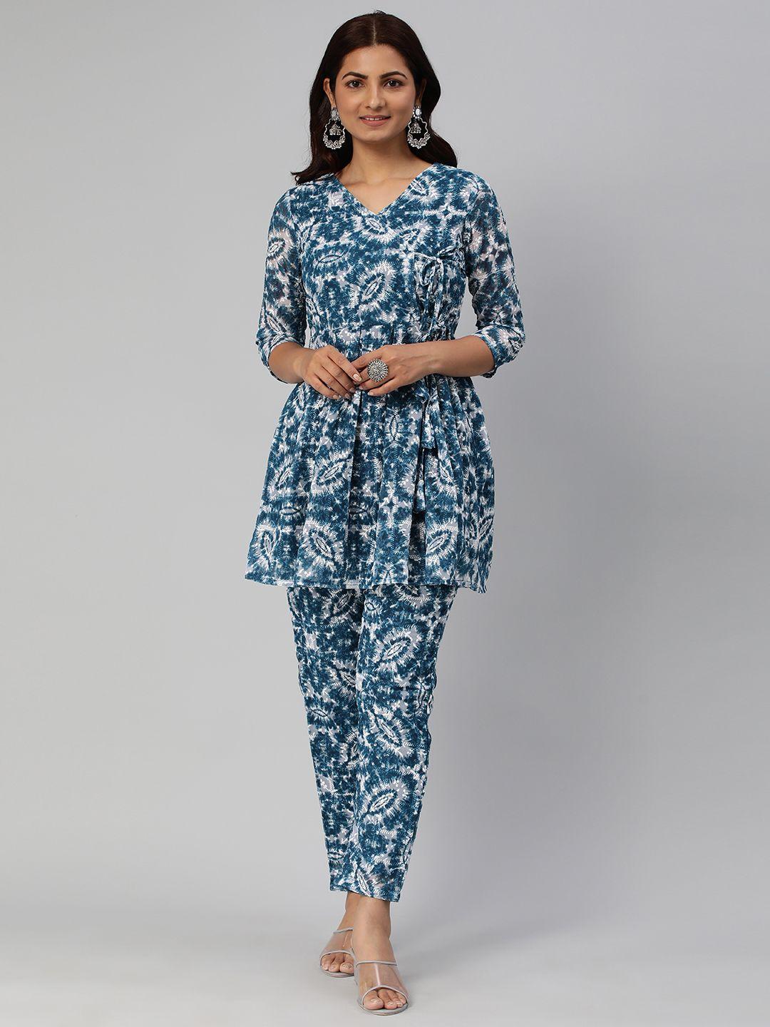 rani saahiba women embroidered tunic with trousers