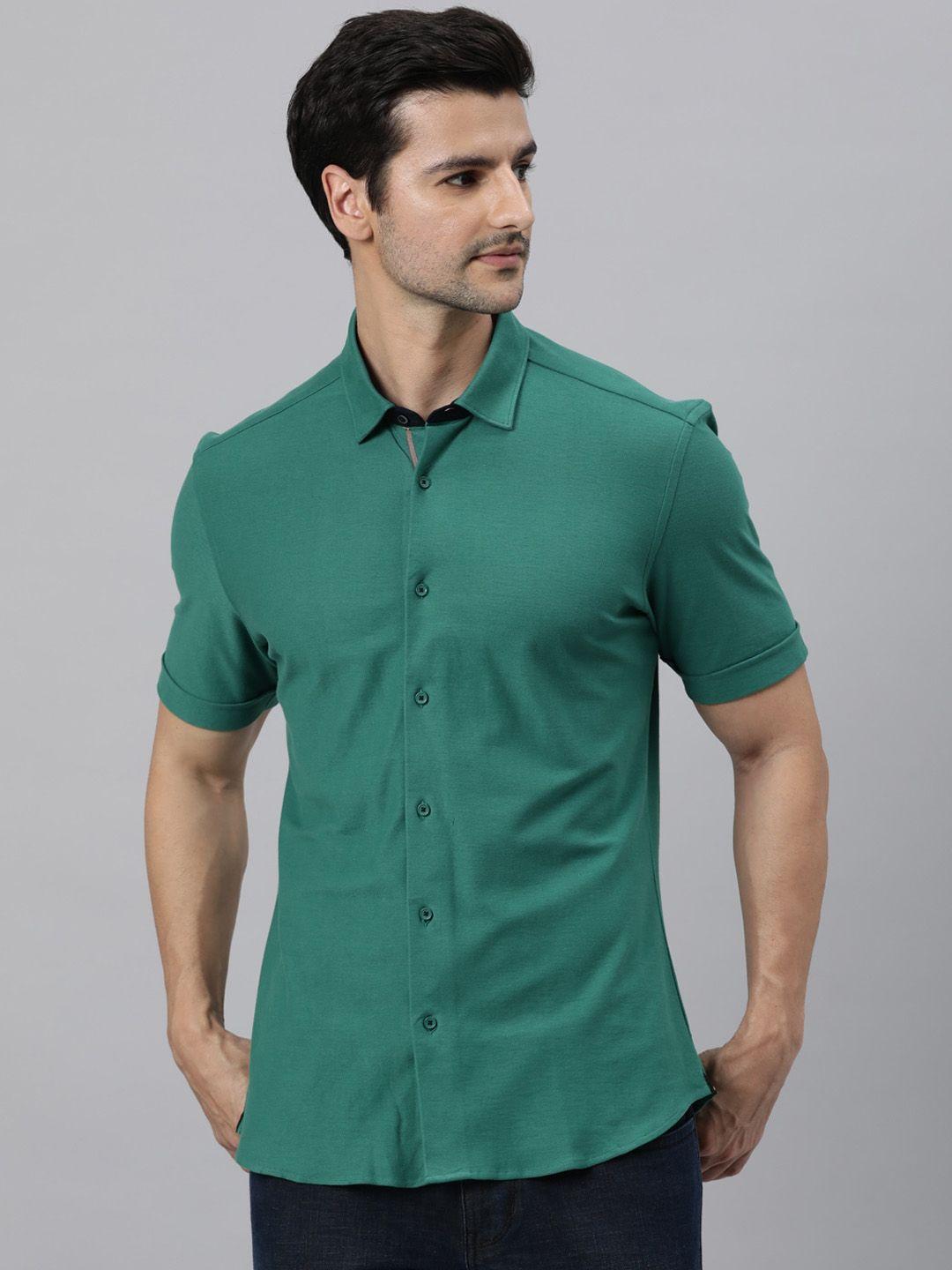 rare-rabbit-men-green-tailored-fit-opaque-casual-shirt