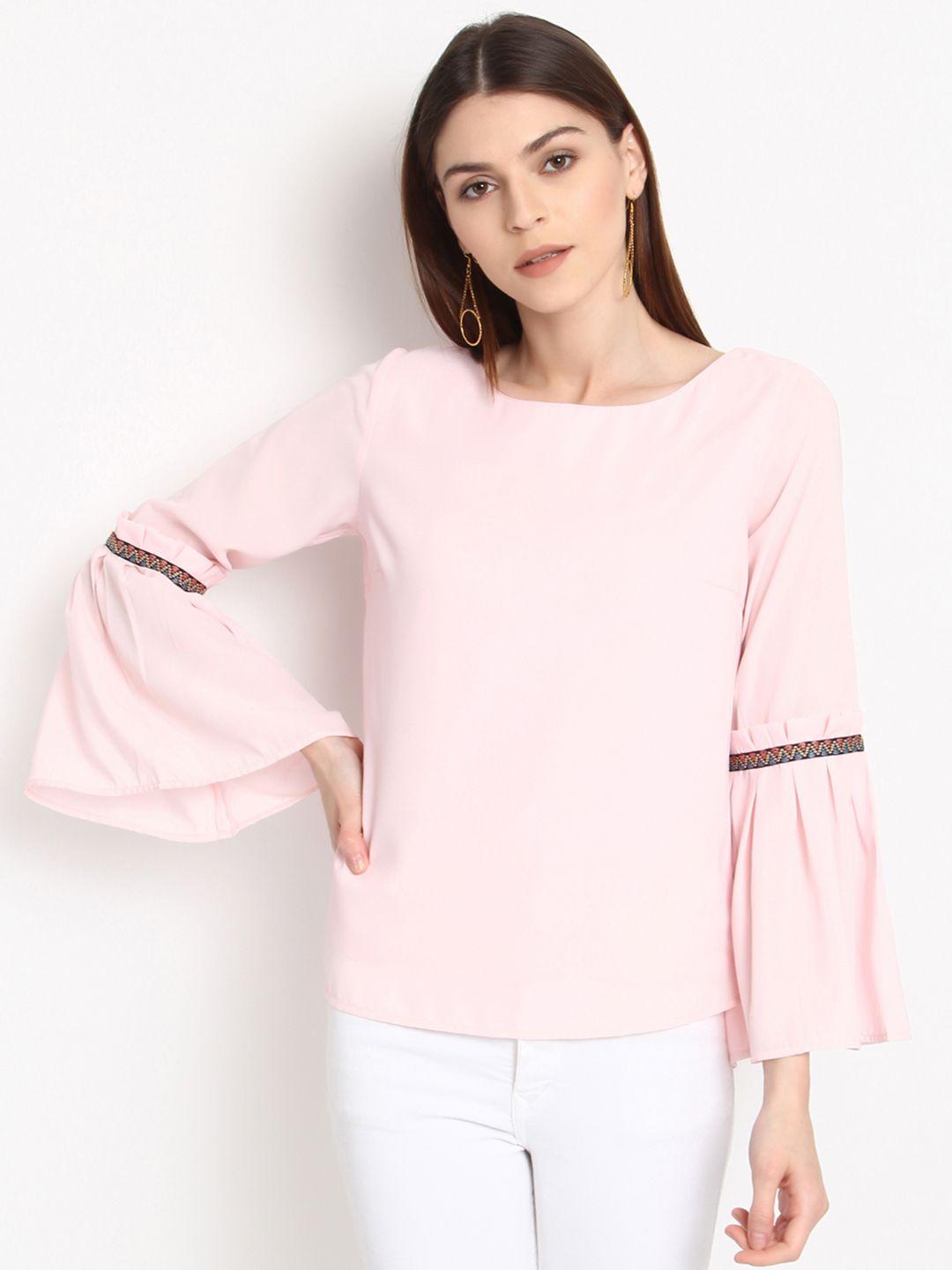 rare women pink solid top