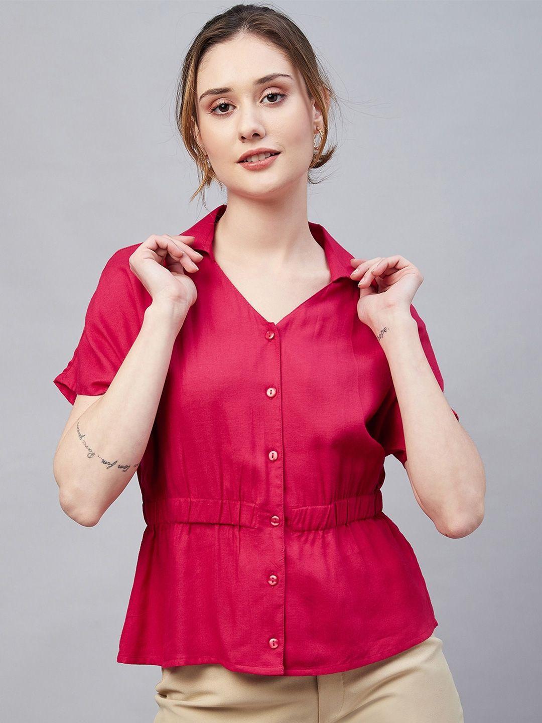 rare extended sleeves shirt style top