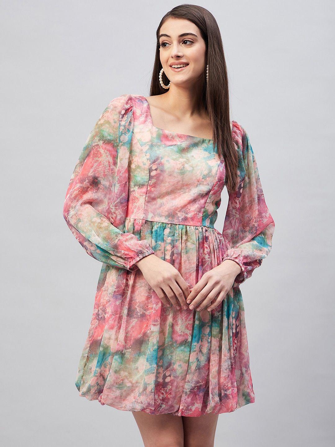 rare floral chiffon dress