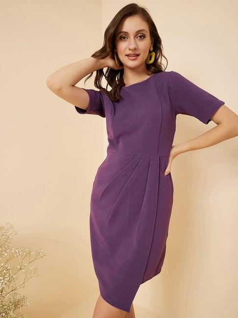 rare purple shift dress