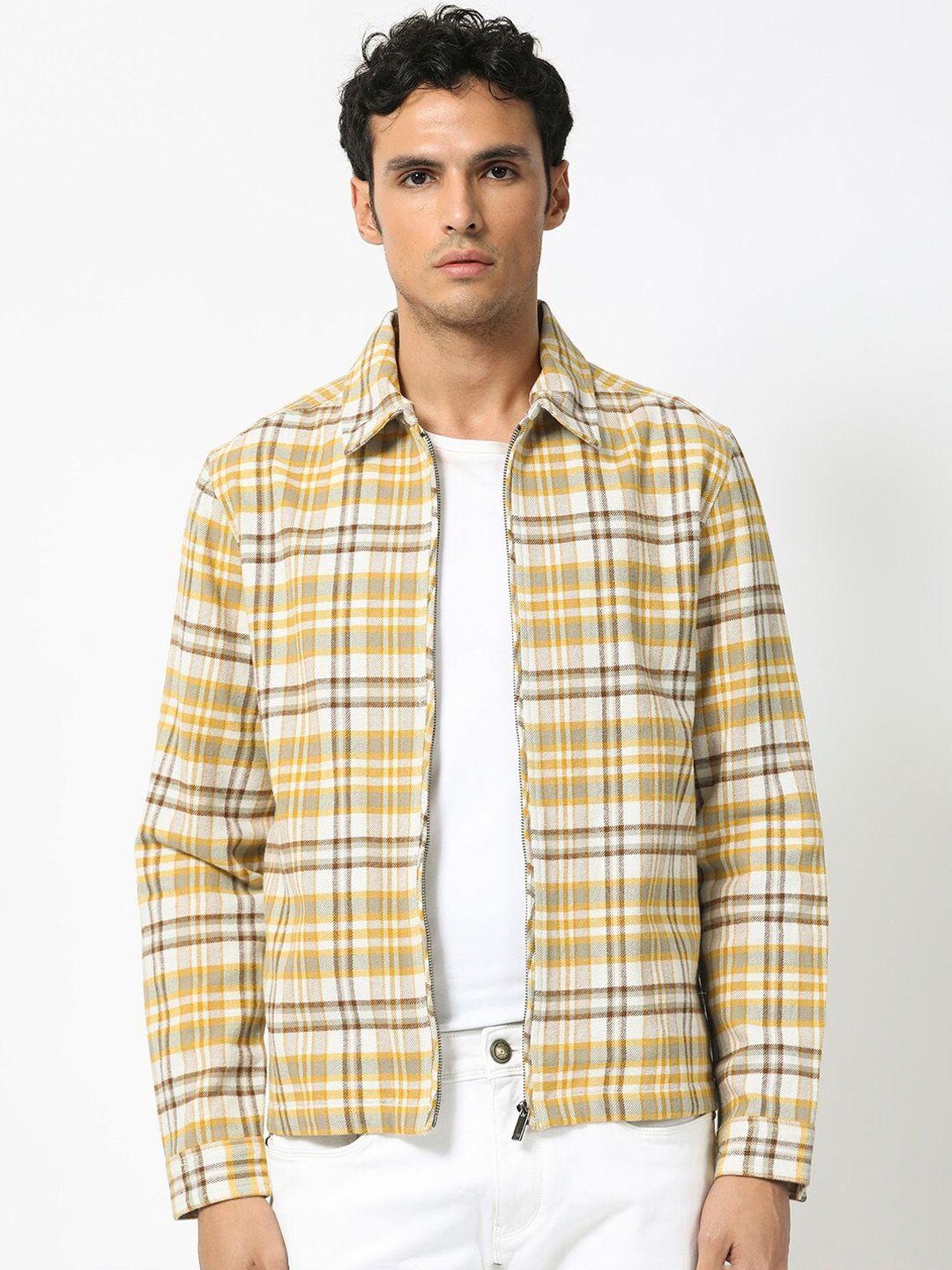 rare rabbit checked spread collar cotton tailored jacket