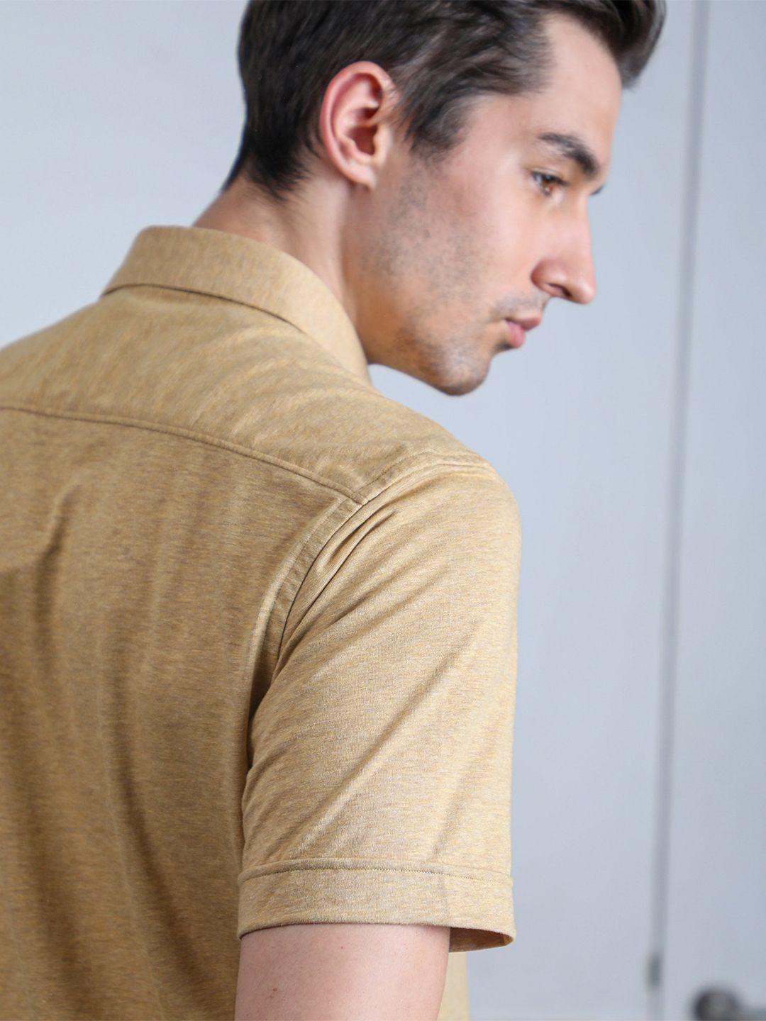 rare rabbit men beige casual shirt