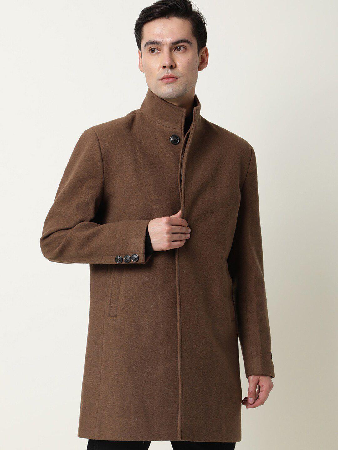rare rabbit men brown longline tailored jacket