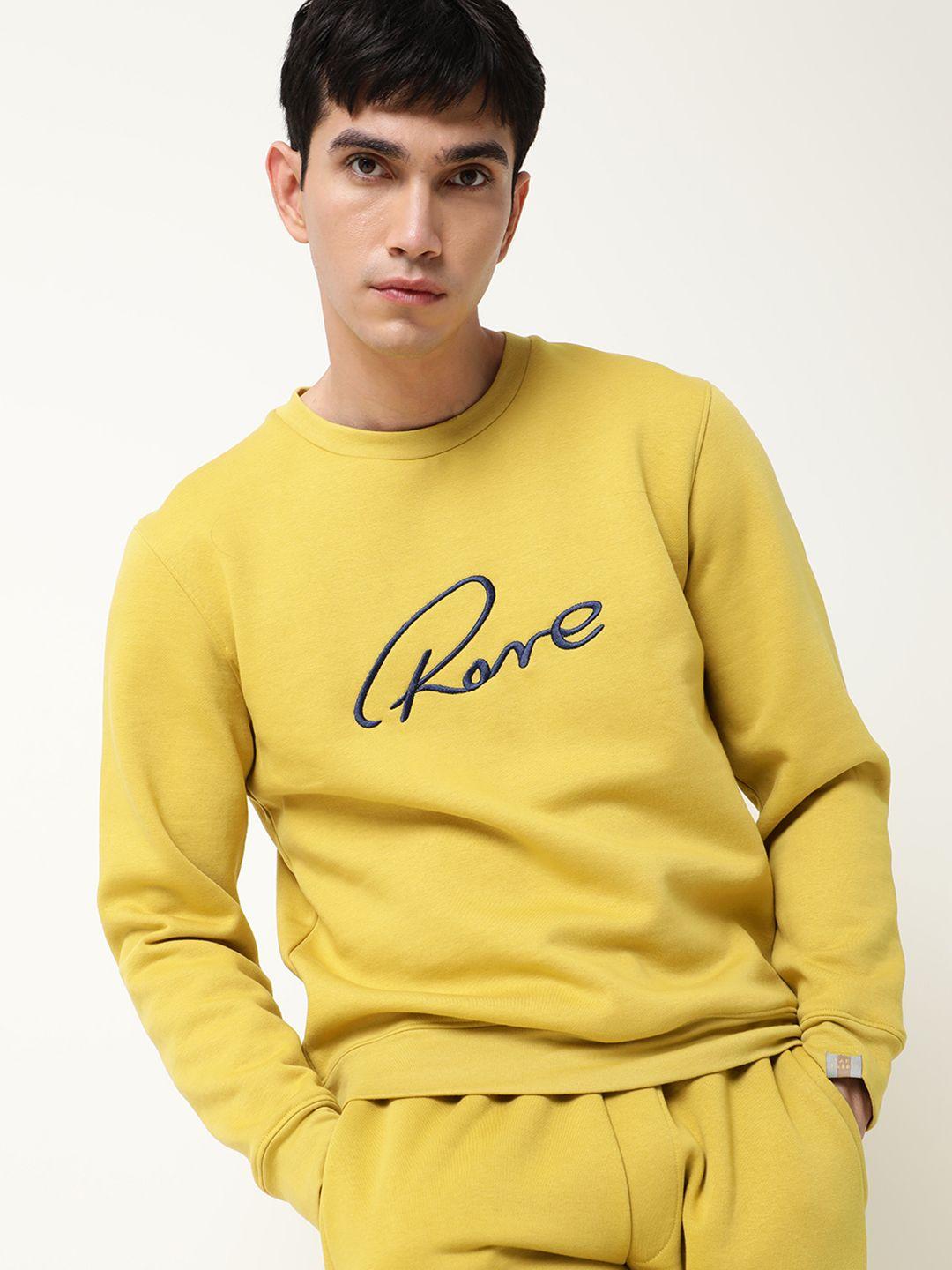 rare rabbit men mustard sweatshirt