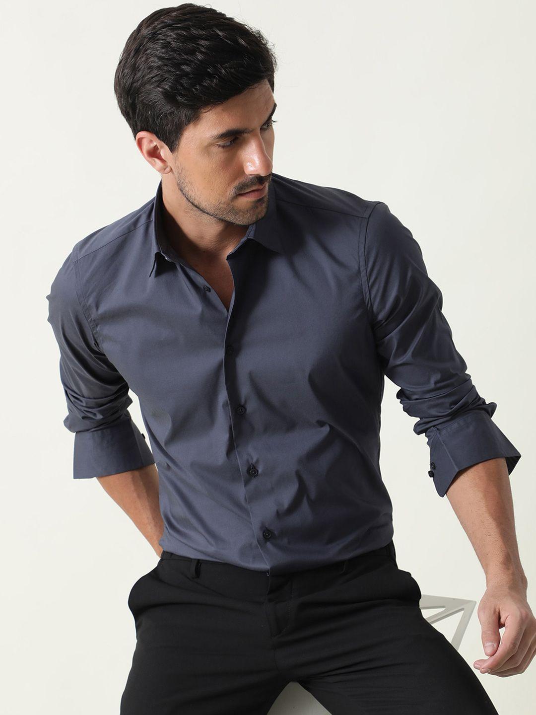 rare rabbit men slim fit cotton casual shirt