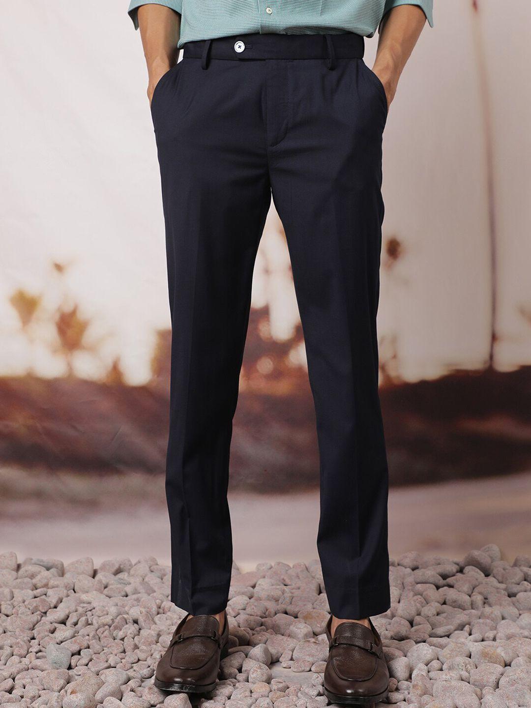 rare rabbit men slim fit formal trousers