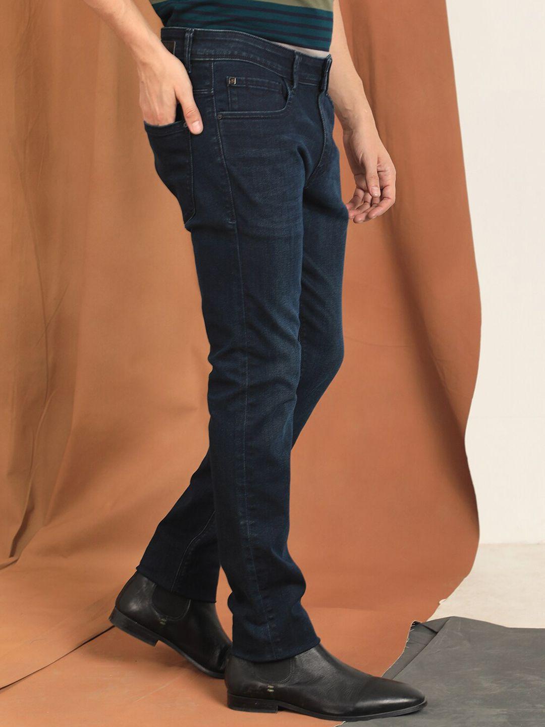 rare rabbit men slim fit mid-rise cotton jeans