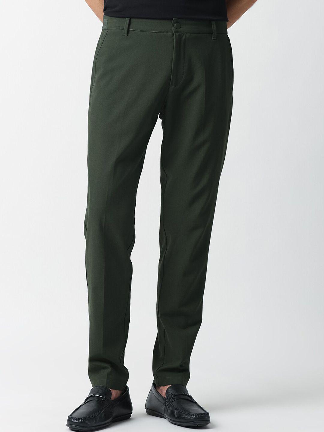 rare rabbit men slim fit regular trousers