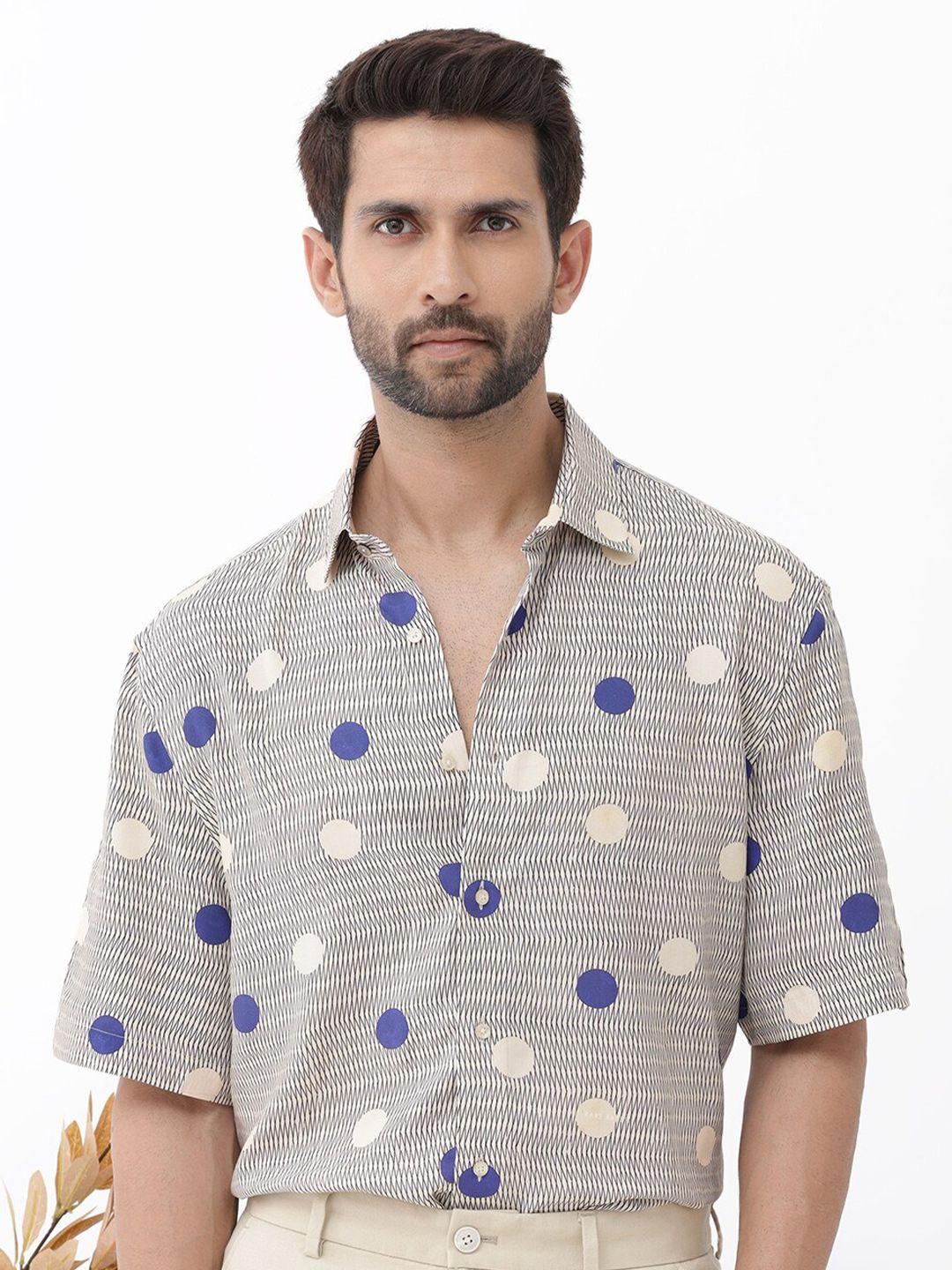 rare rabbit men standard opaque printed casual shirt