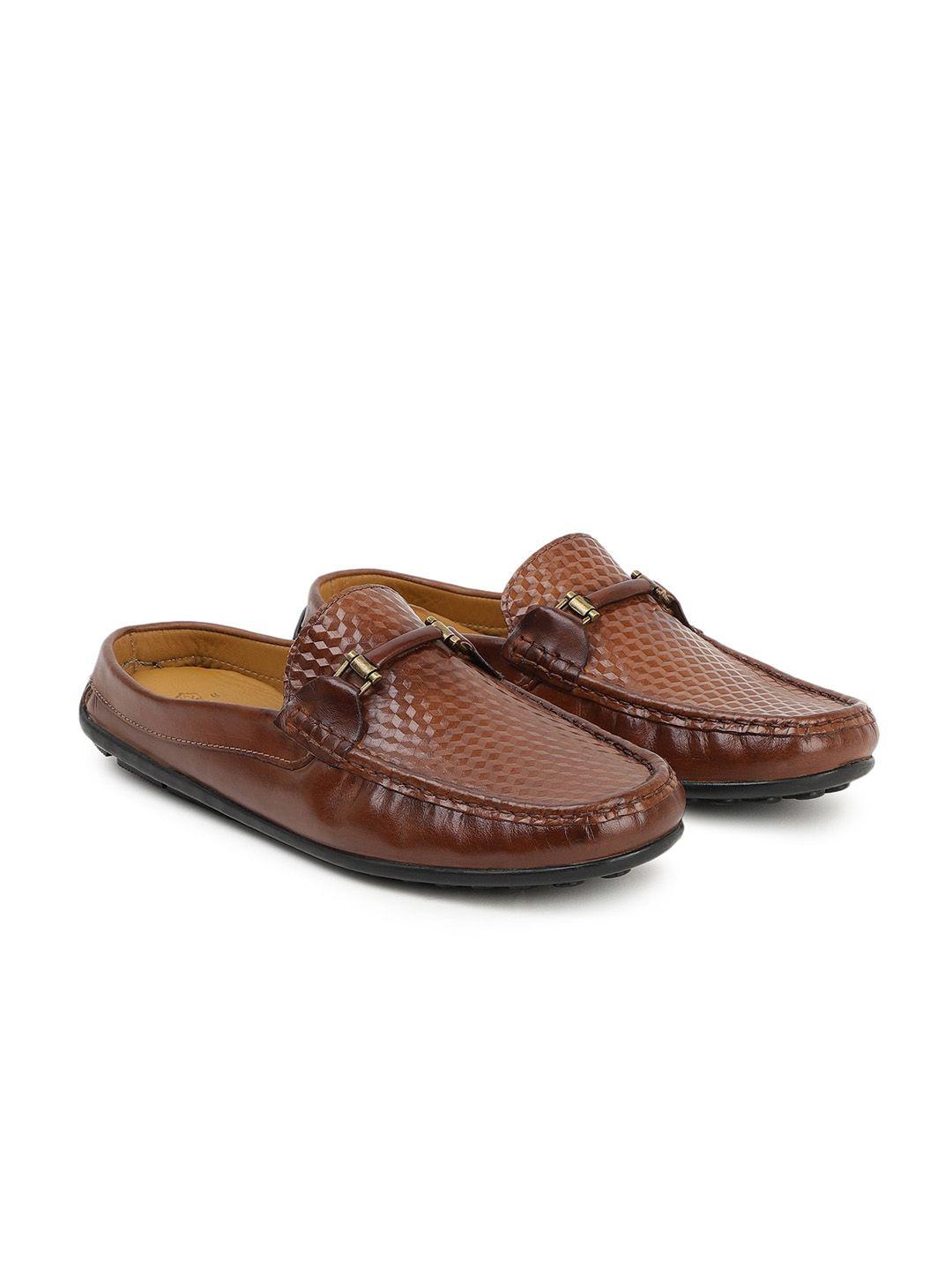 rare rabbit men textured leather mules