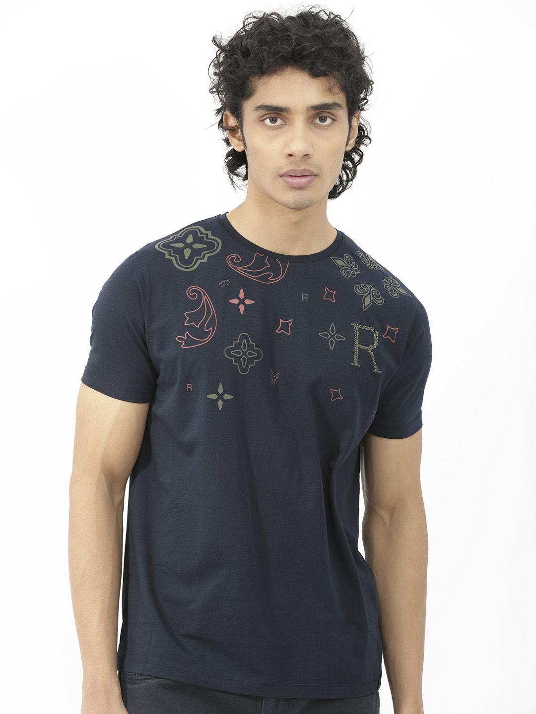 rare rabbit men v-neck pockets slim fit t-shirt