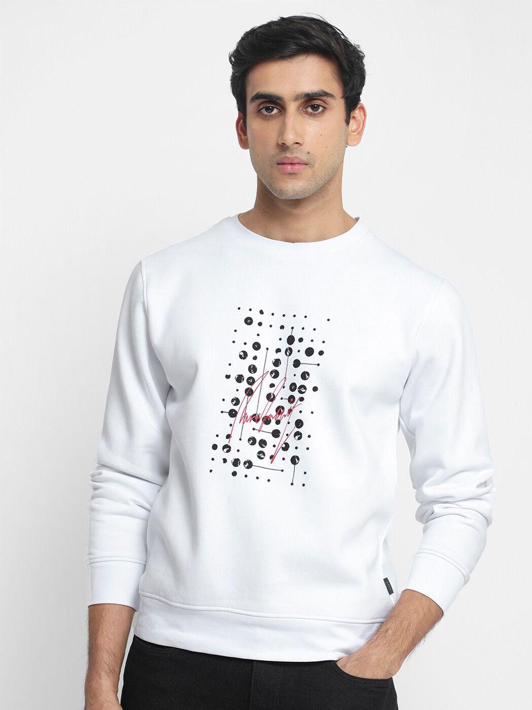 rare rabbit men white sweatshirt