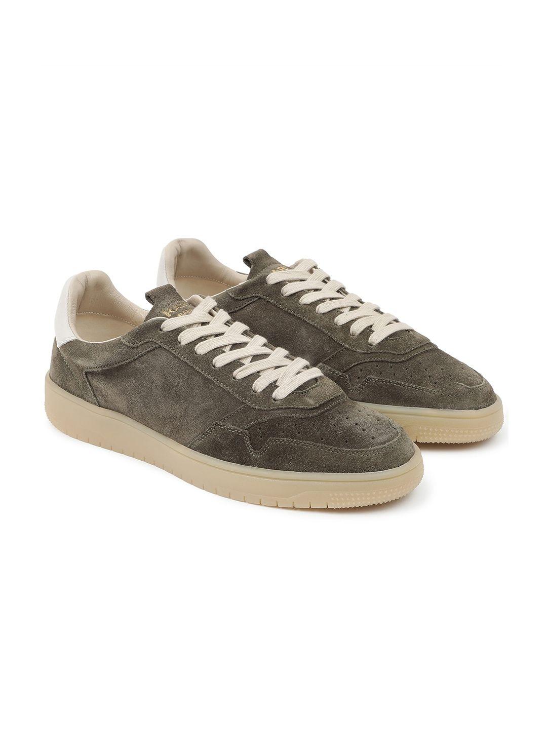 rare rabbit men woolton primary perforated suede sneakers