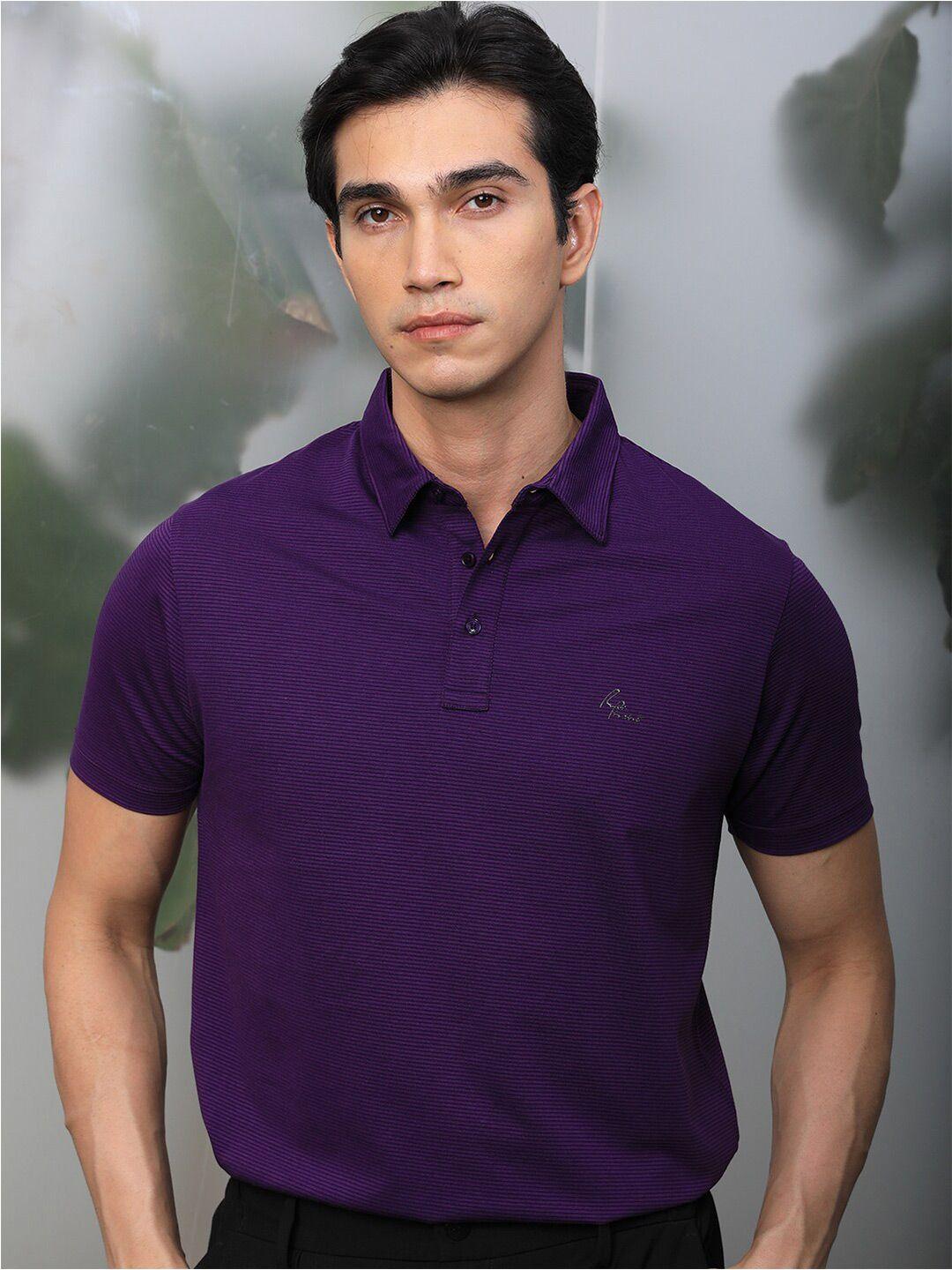 rare rabbit polo collar cotton slim fit t-shirt