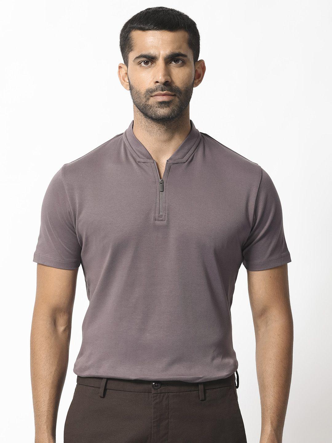 rare rabbit polo collar cotton slim fit t-shirt