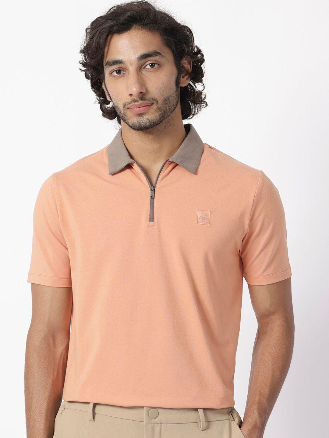 rare rabbit polo collar cotton t-shirt