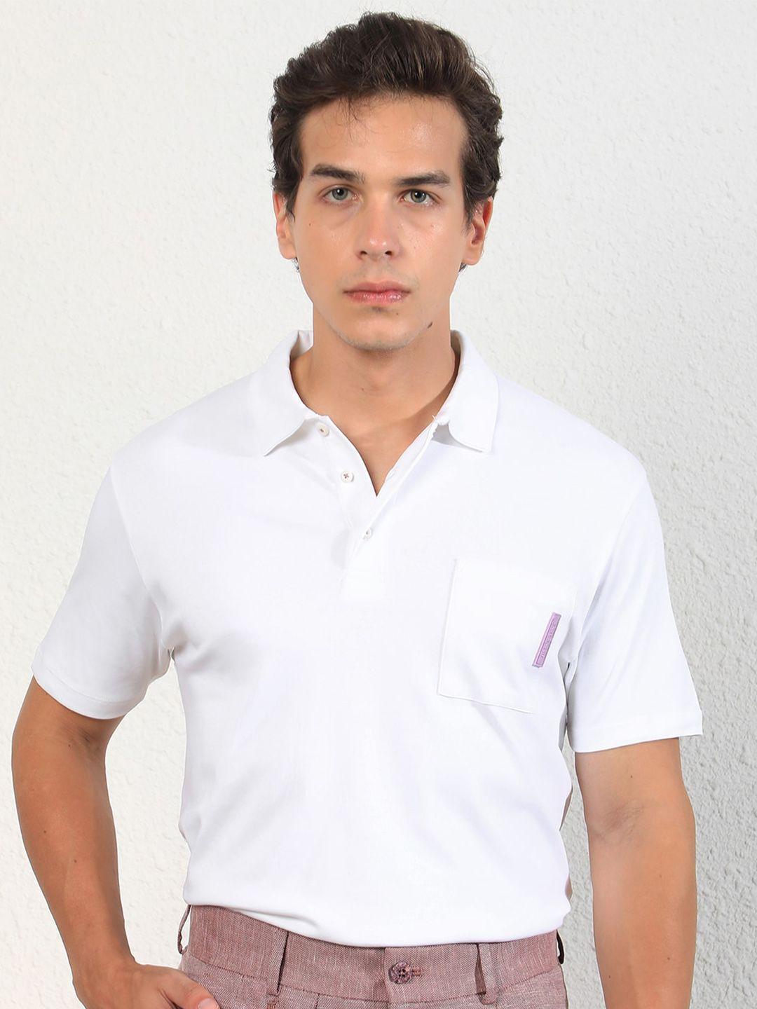 rare rabbit polo collar pocket slim fit cotton t-shirt