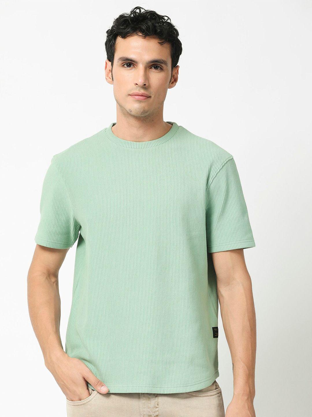 rare rabbit round neck cotton slim fit t-shirt