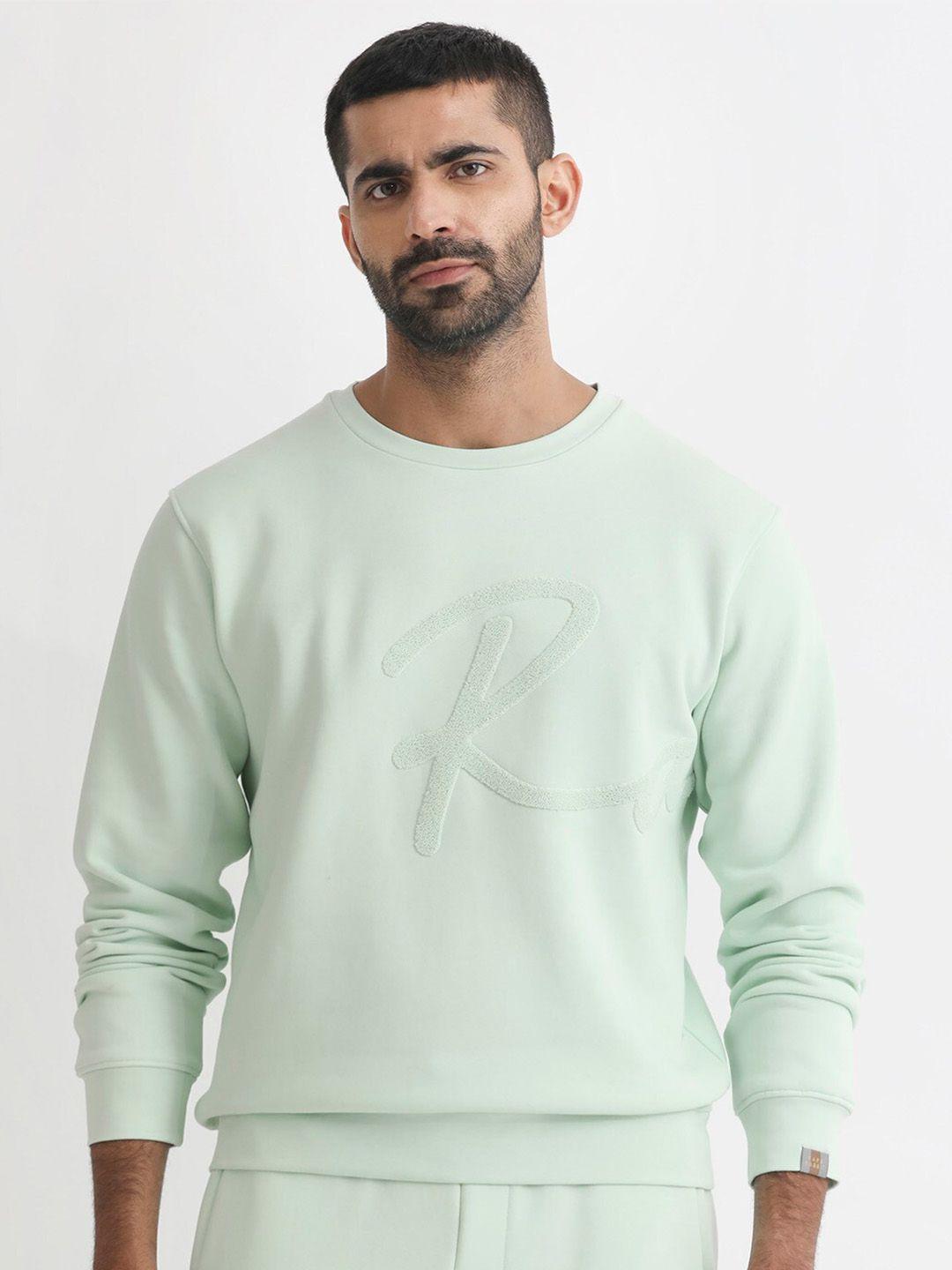 rare rabbit round neck cotton sweatshirt