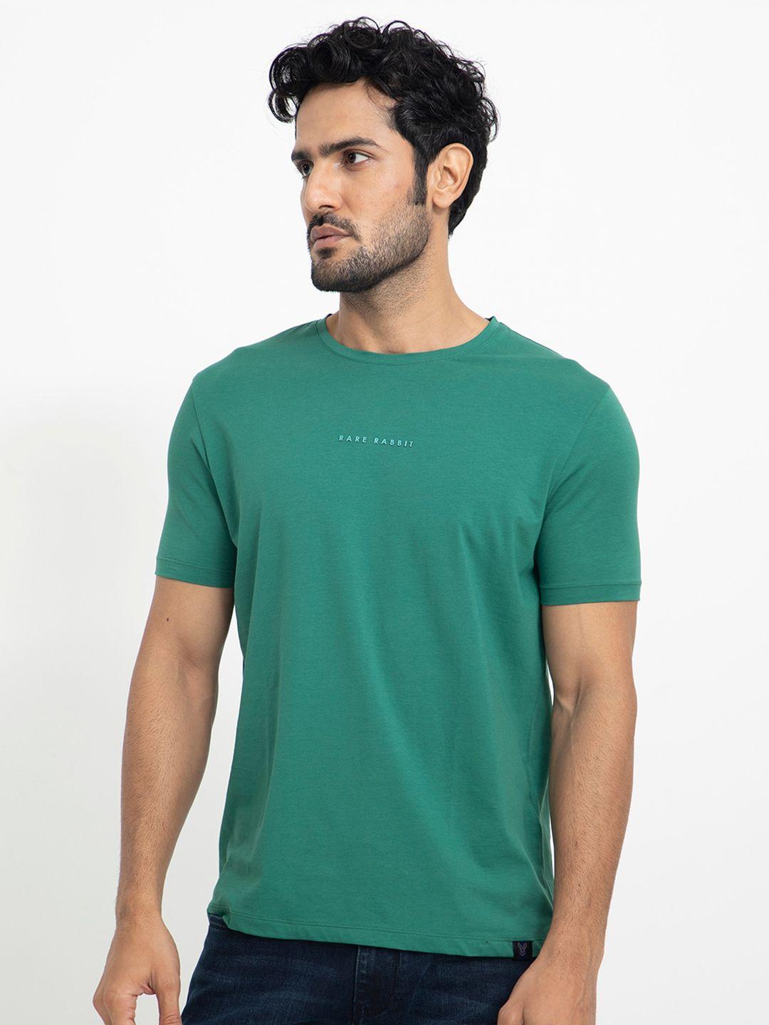 rare rabbit round neck slim fit cotton t-shirt