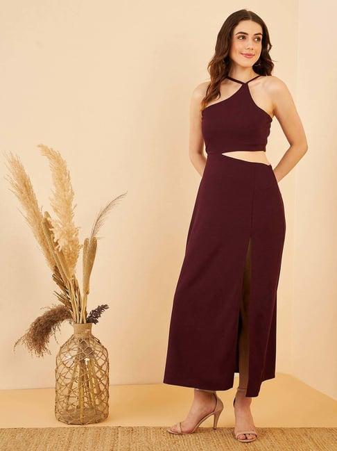 rare wine maxi dress