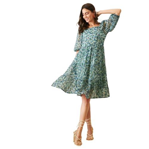 rare women's regular fit dress (ep7532c_green 2xl)