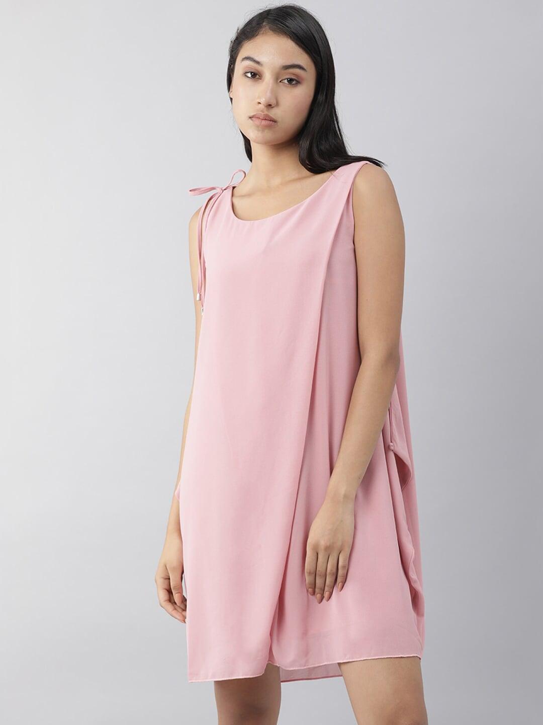 rareism pink a-line dress