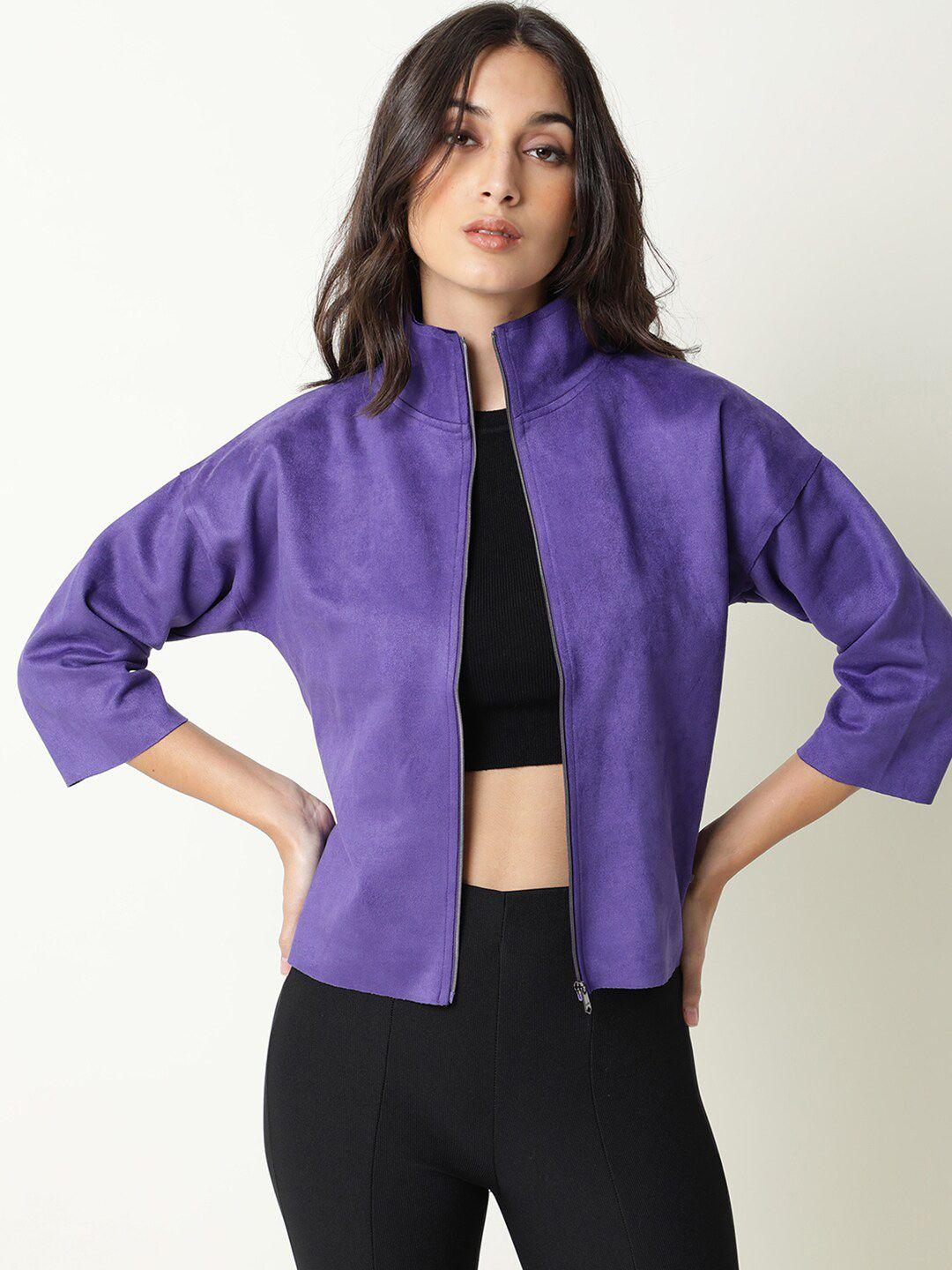 rareism women purple tailored jacket