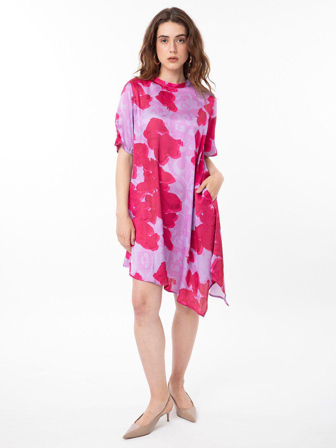 rareism abstract printed a-line dress