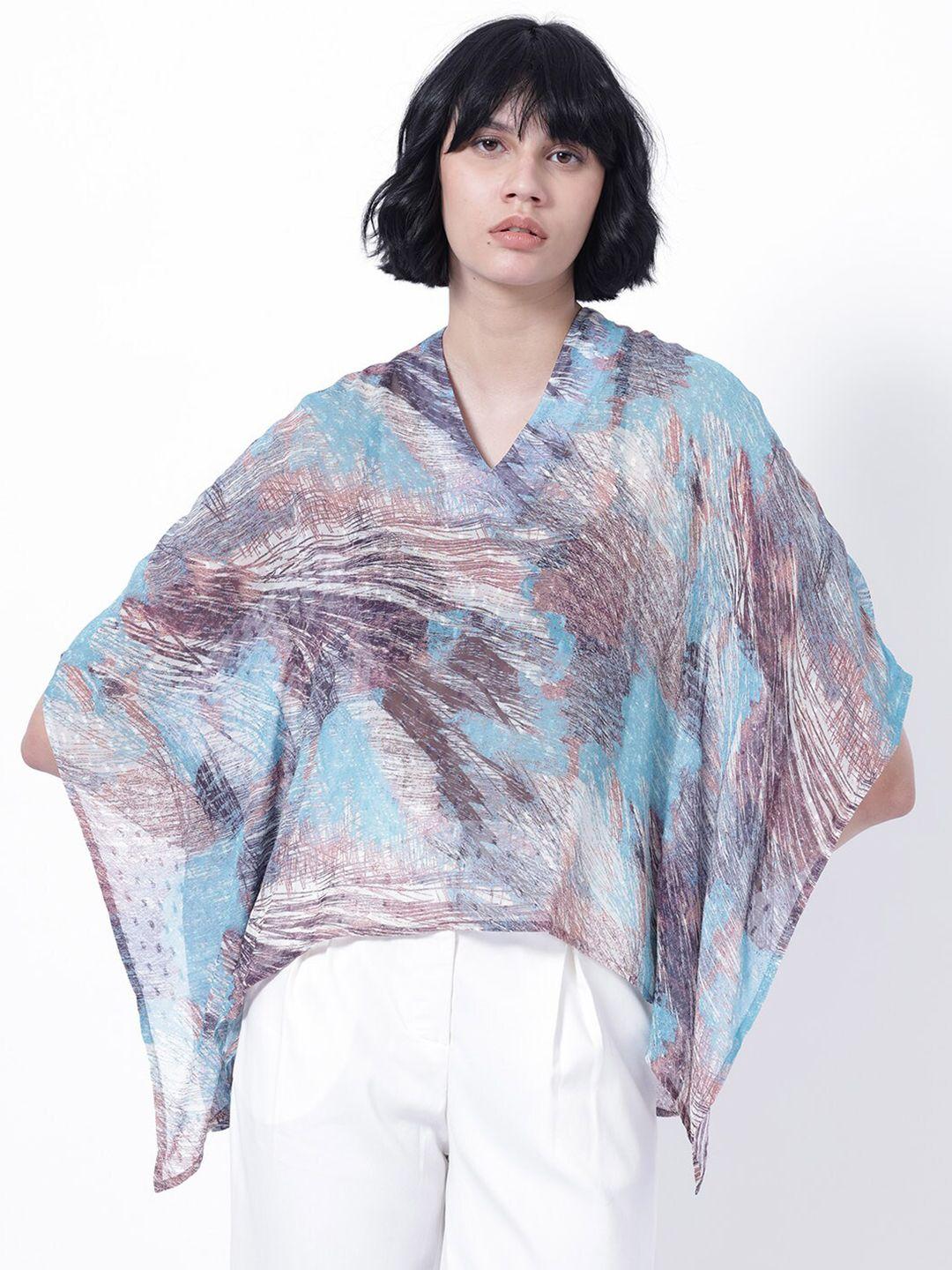 rareism abstract printed kaftan top