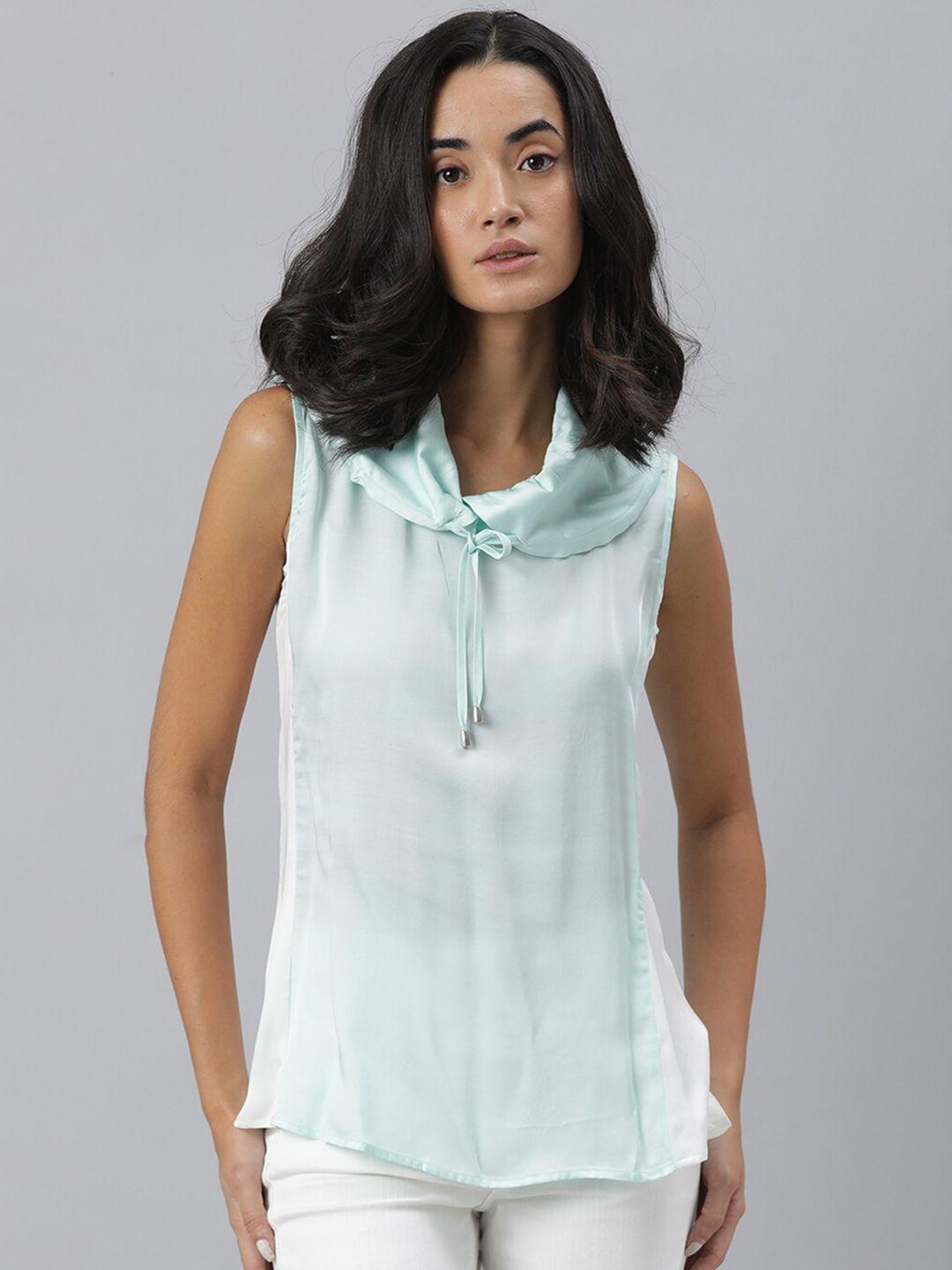 rareism green cowl neck top