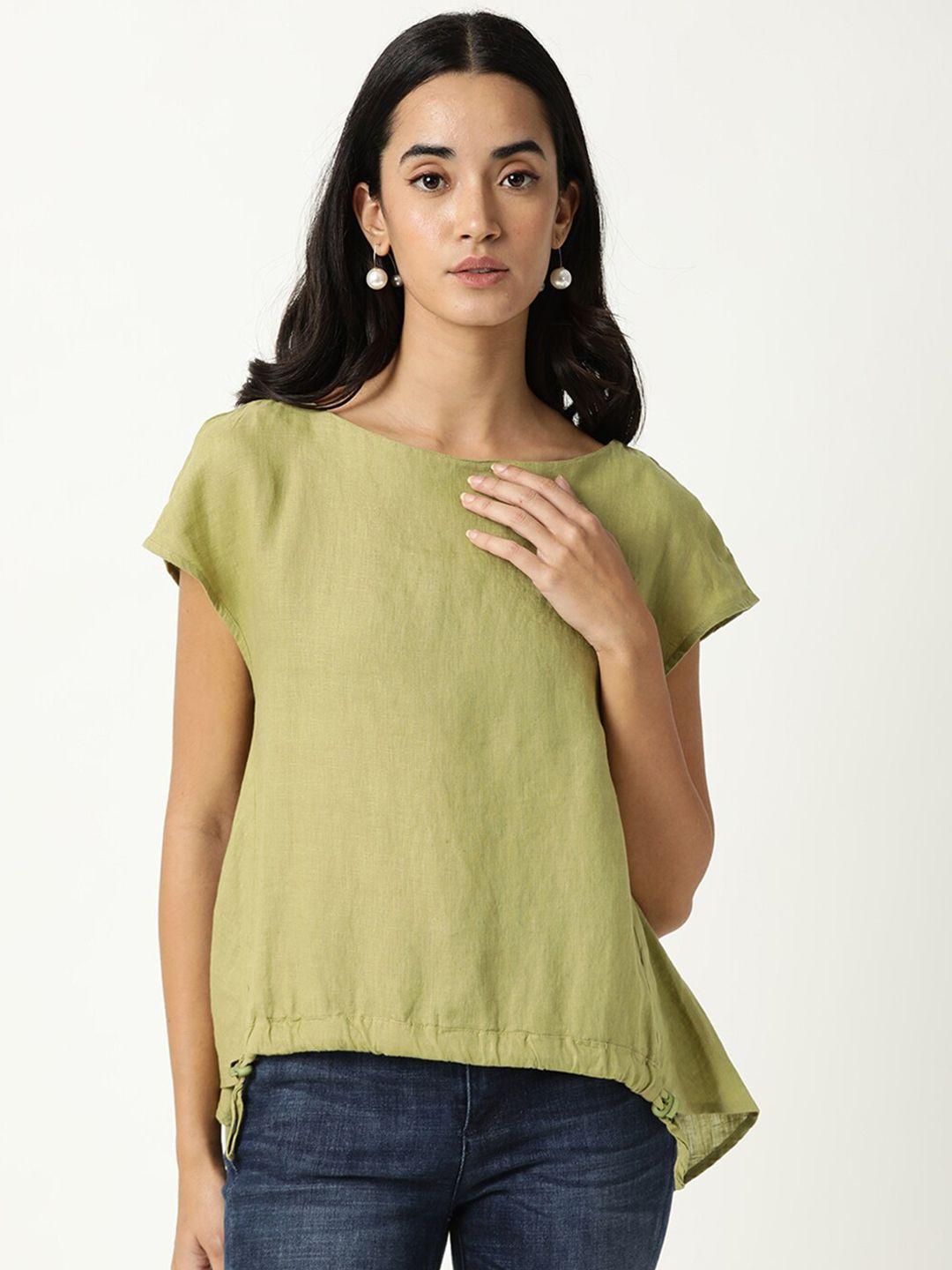 rareism green extended sleeves top