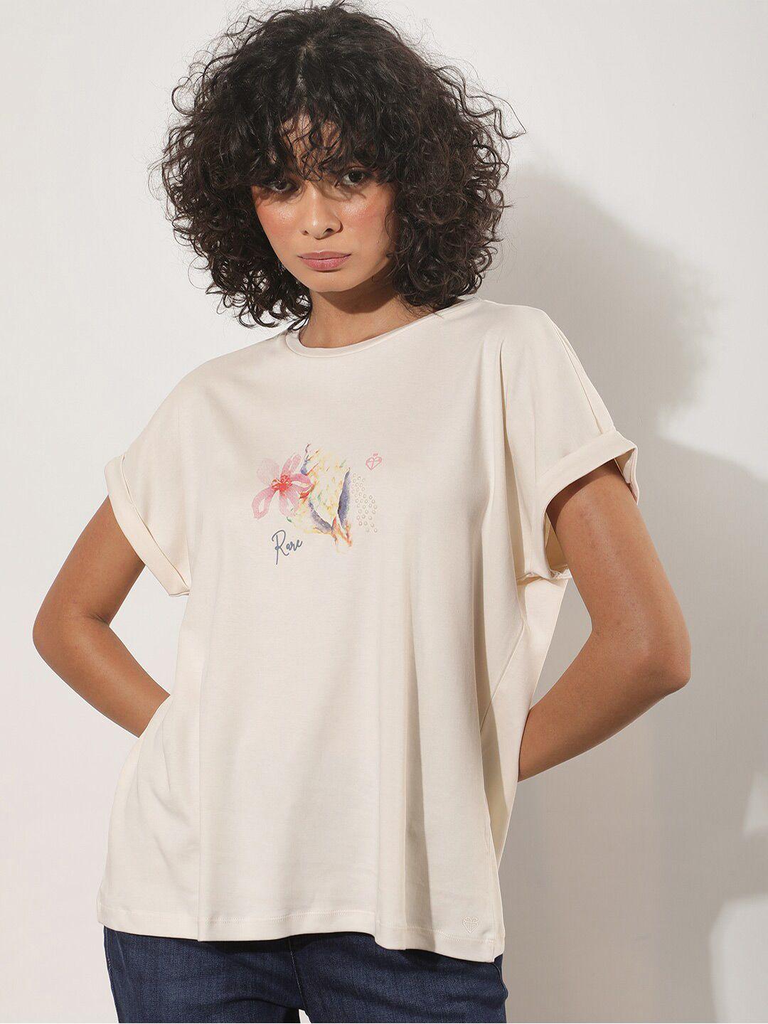 rareism loose fit cotton t-shirt