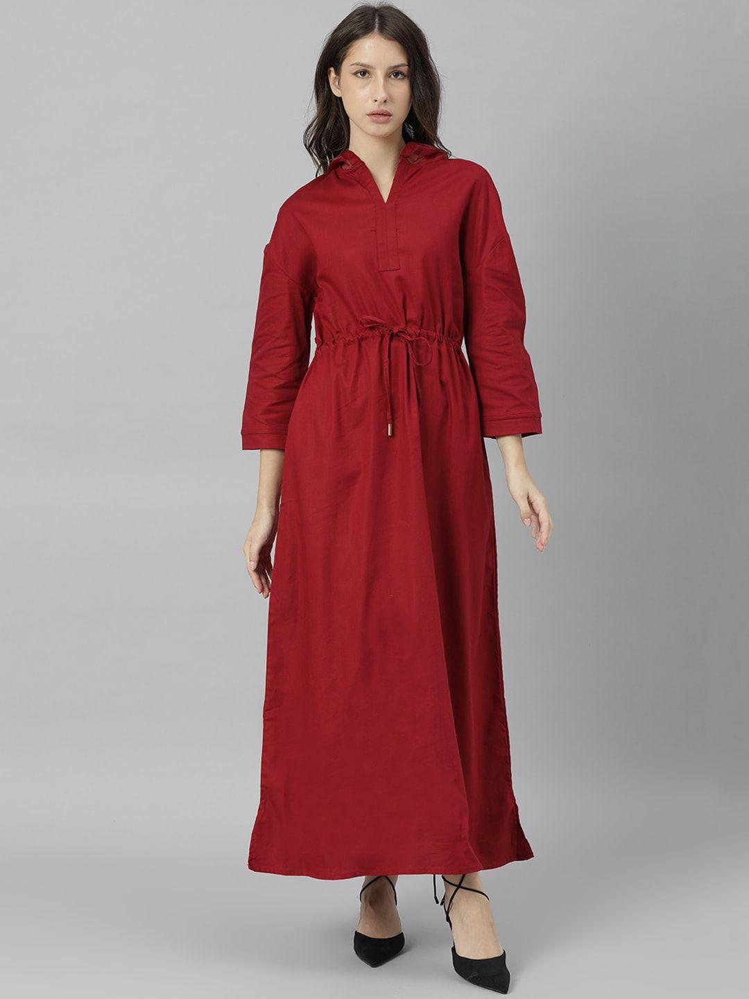 rareism maroon maxi dress