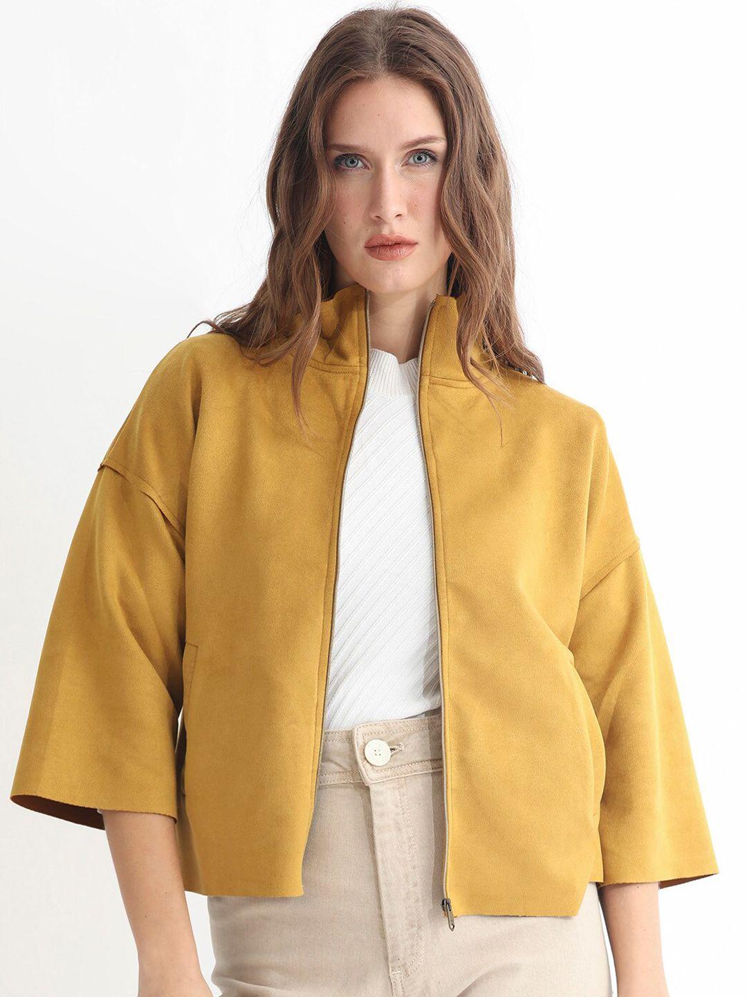 rareism mock collar tailored jacket