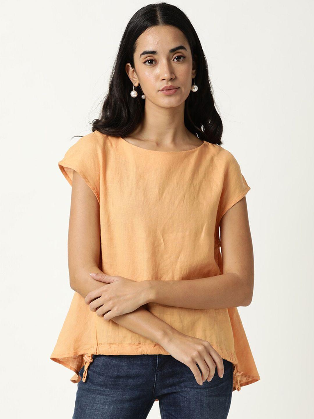 rareism orange extended sleeves top