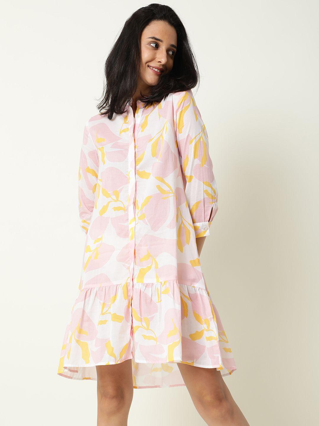 rareism pink shirt dress