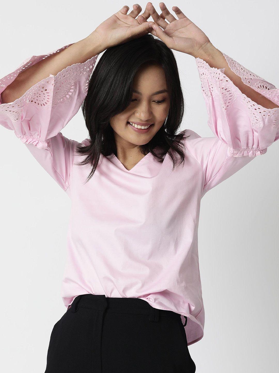 rareism pink solid top