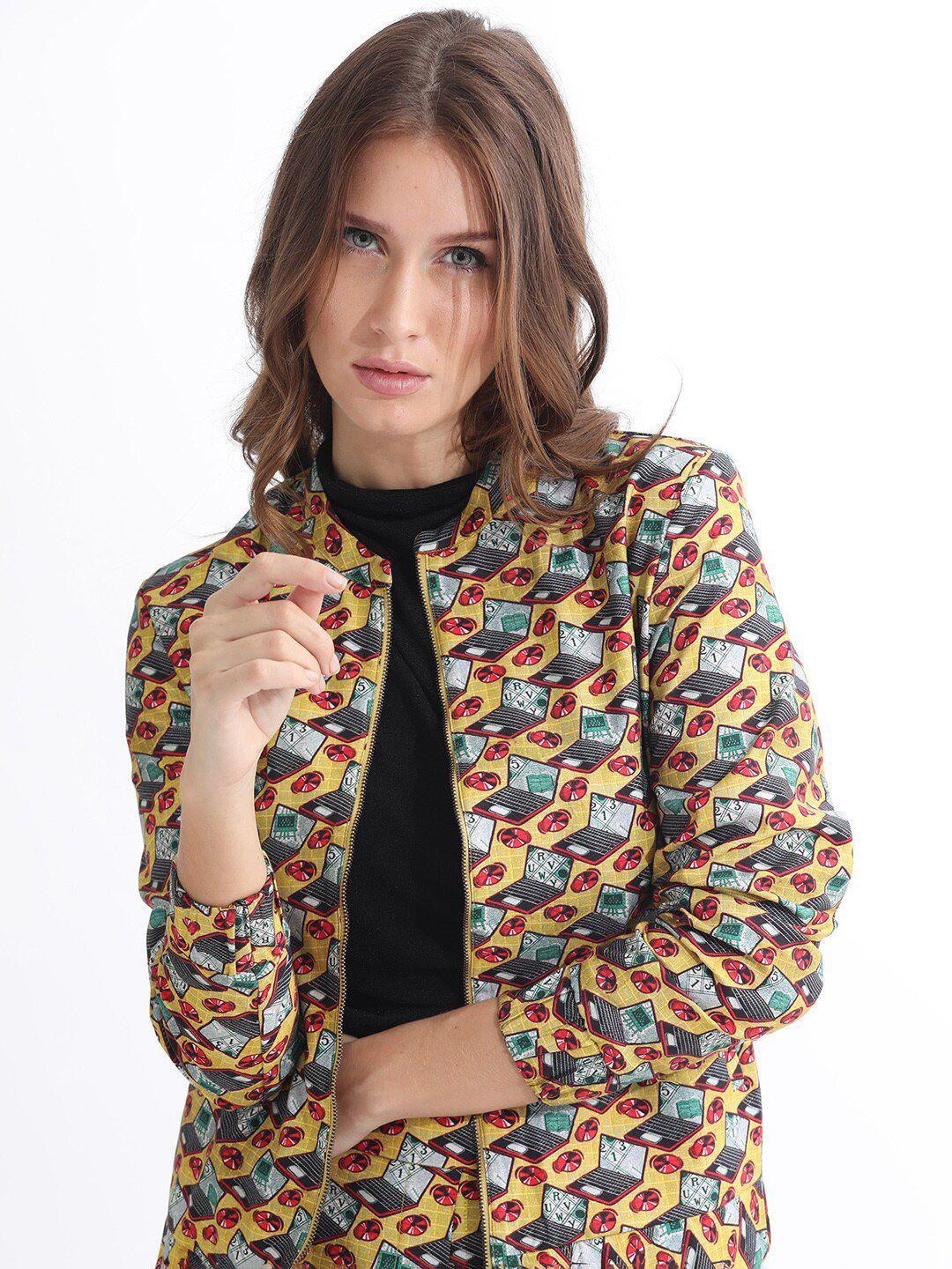 rareism printed tailored jacket