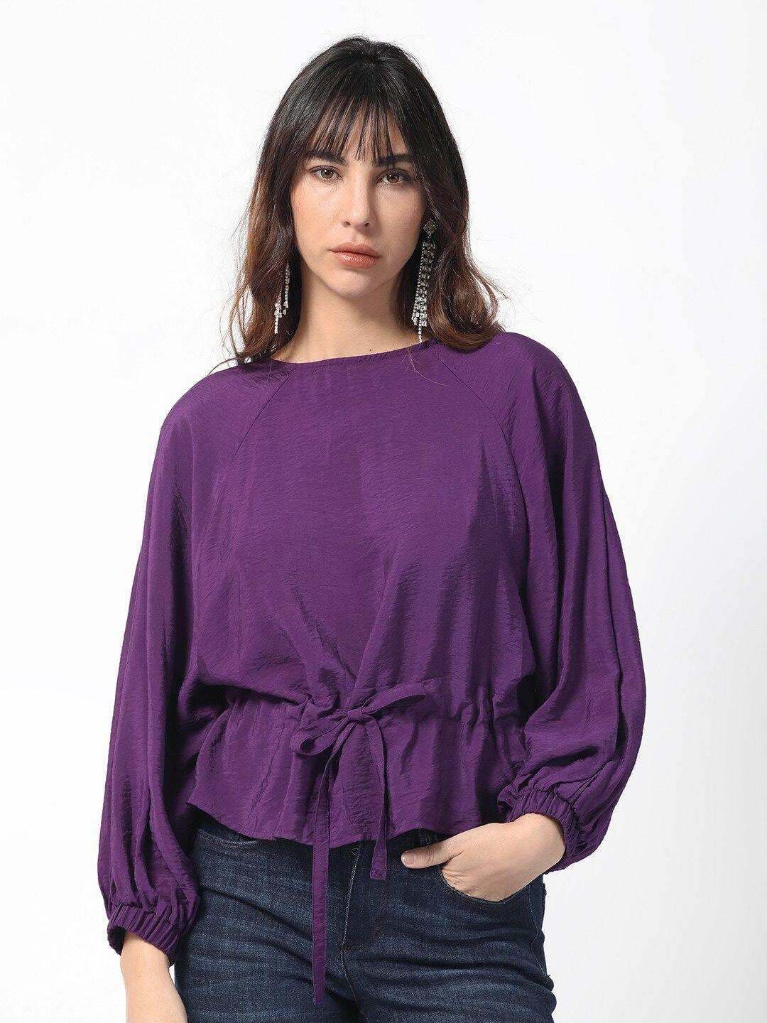 rareism raglan sleeves cinched waist top