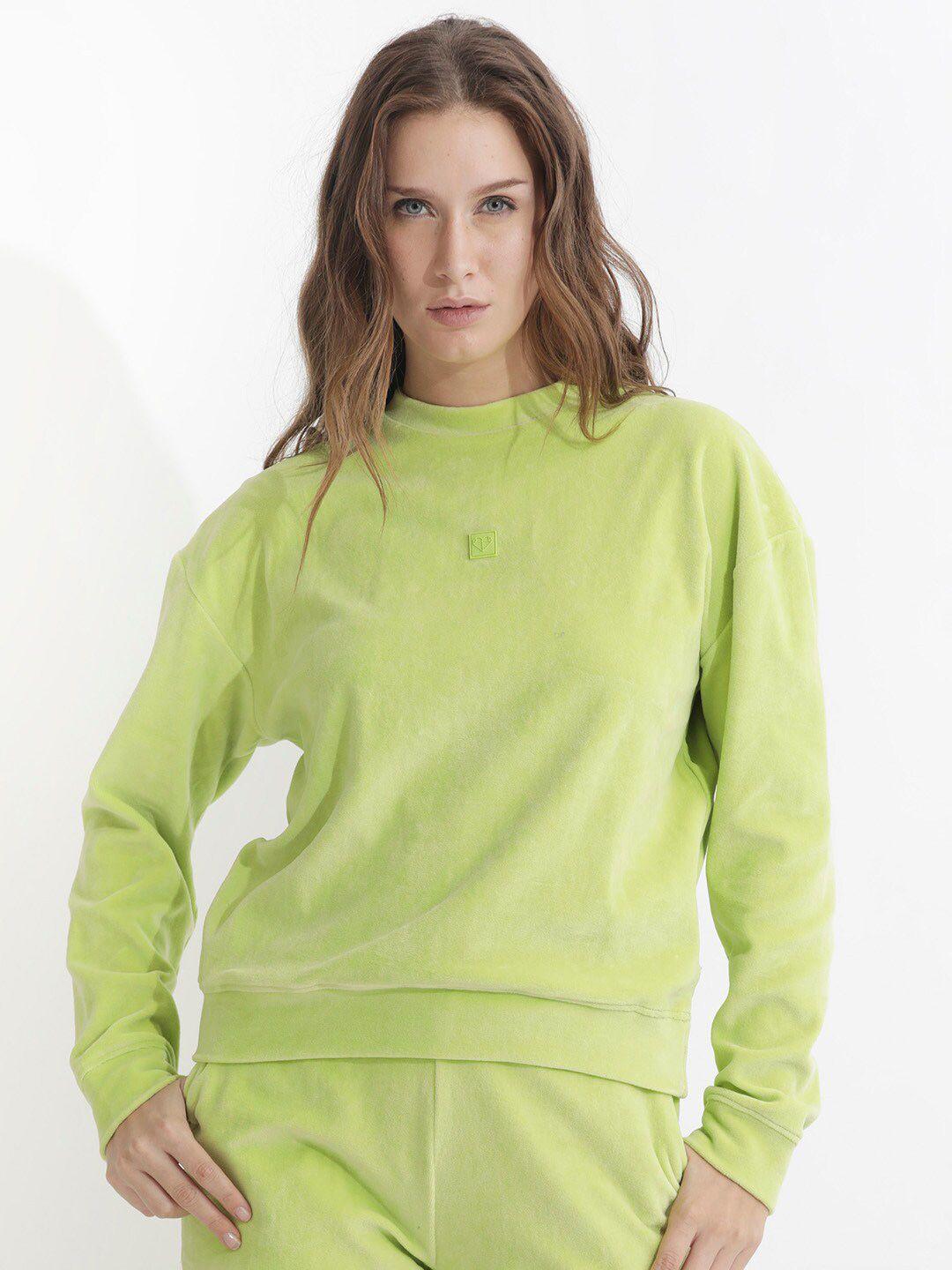 rareism round neck cotton pullover sweatshirt