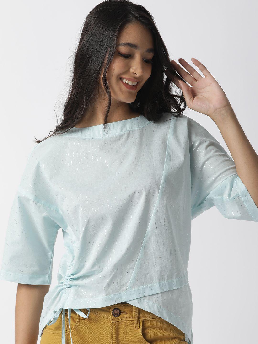 rareism sea green loose fit top