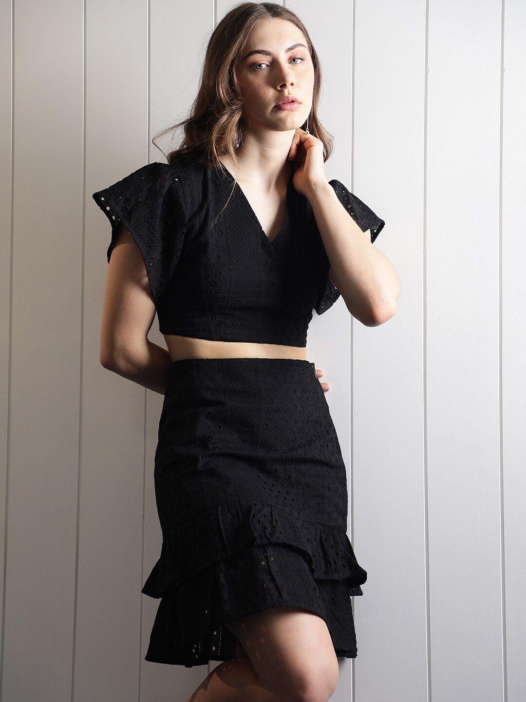 rareism self-designed pure cotton a-line above-knee skirt